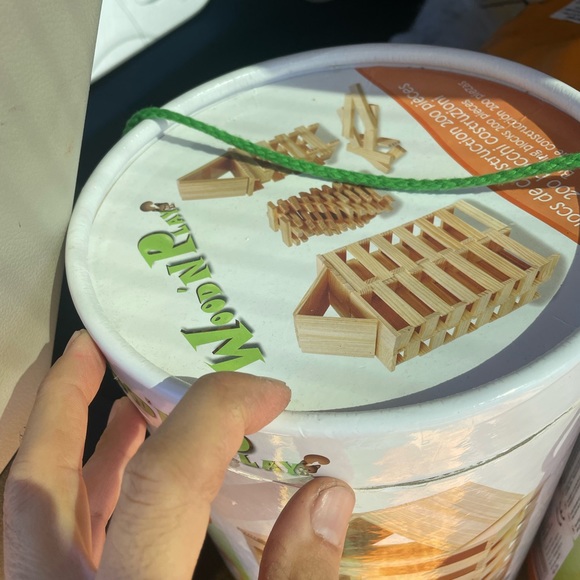 Kids Wood Construction Sticks 2 buckets - Picture 3 of 9